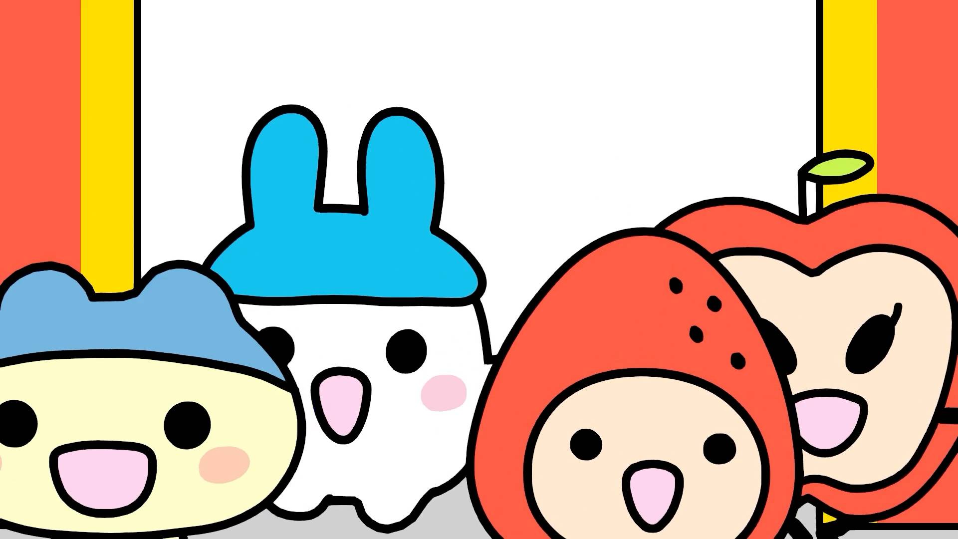 Young Mametchi, Young Mimitchi, Ichigotchi, and Ringotchi