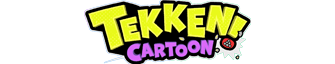 TEKKEN Cartoon animated series official logo with colorful stylized typography on white background