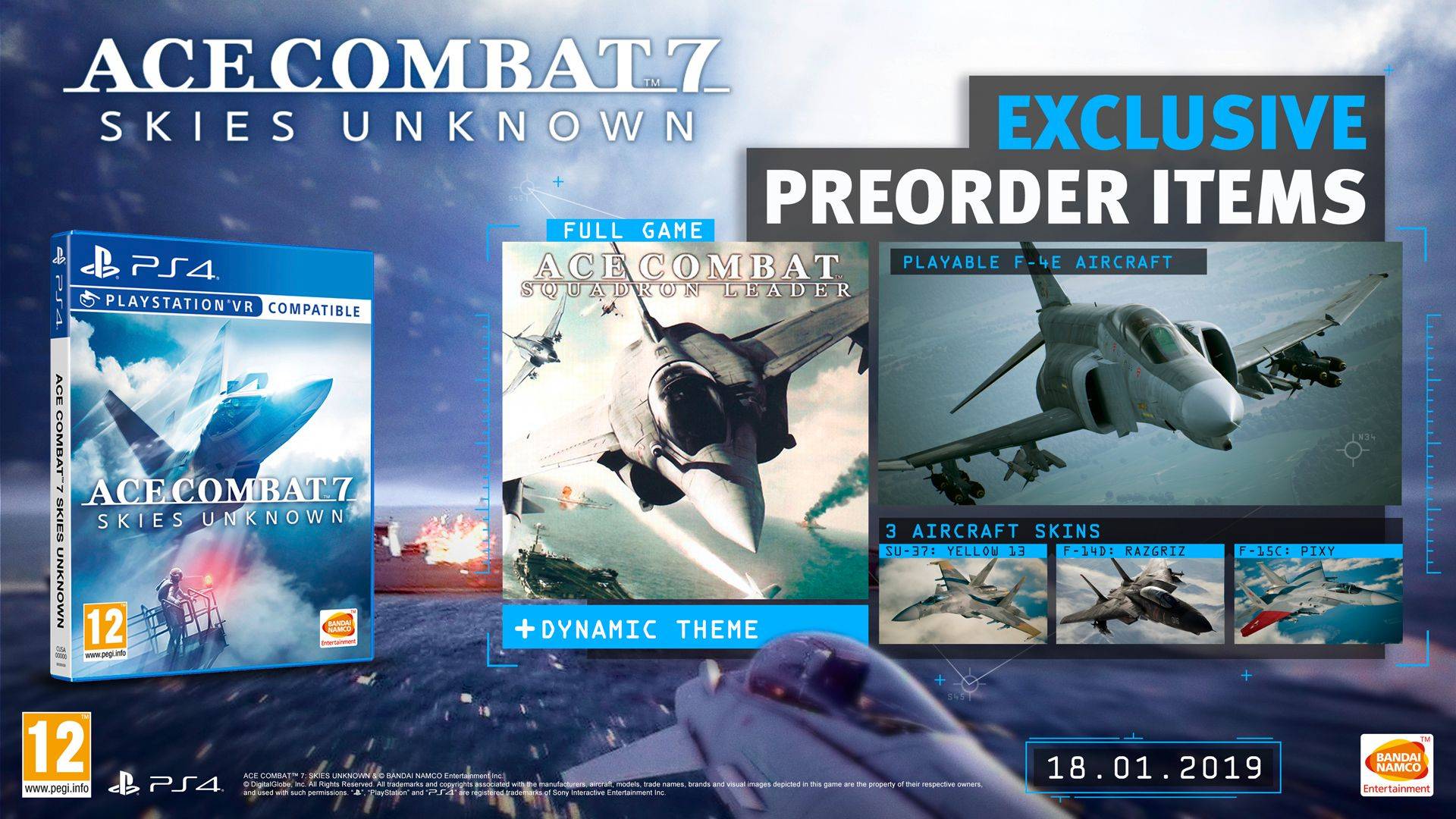 Pre-order bonus and deluxe edition revealed for ACE COMBAT 7