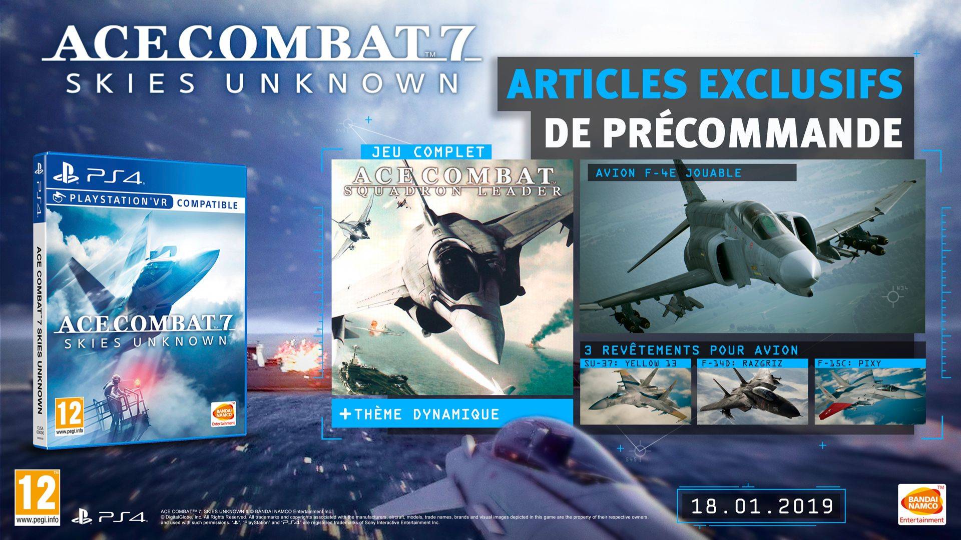 Ace Combat 7 - Bonus de précommande PS4