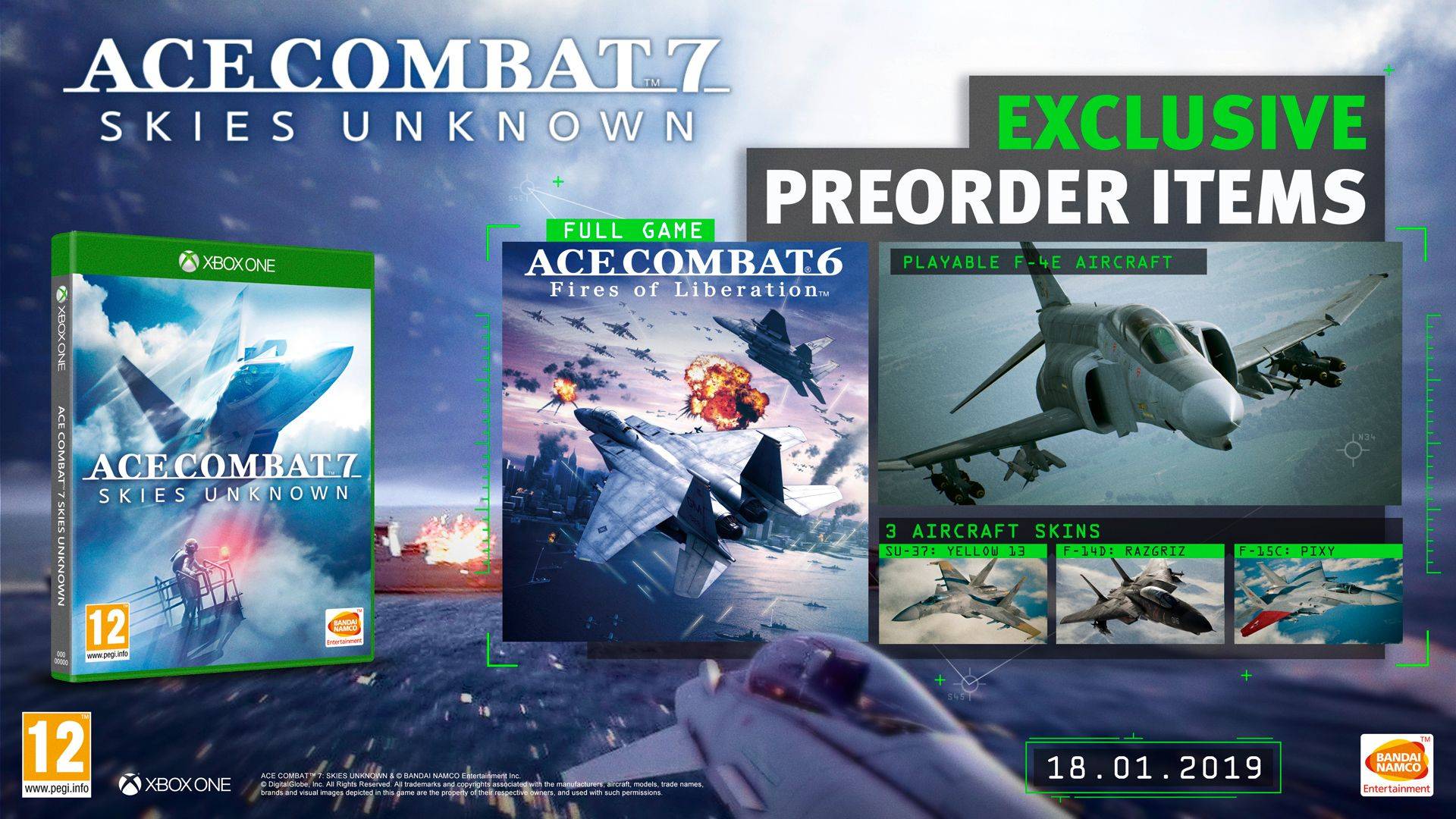 Pre-order bonus and deluxe edition revealed for ACE COMBAT 7