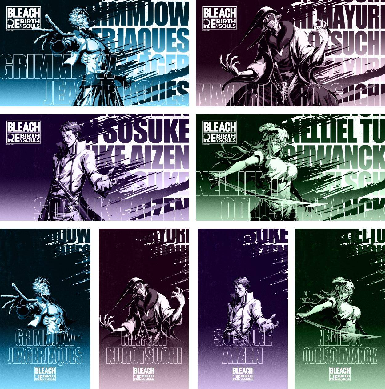 Grimmjow-Nelliel-Mayuri-Aizen Wallpapers
