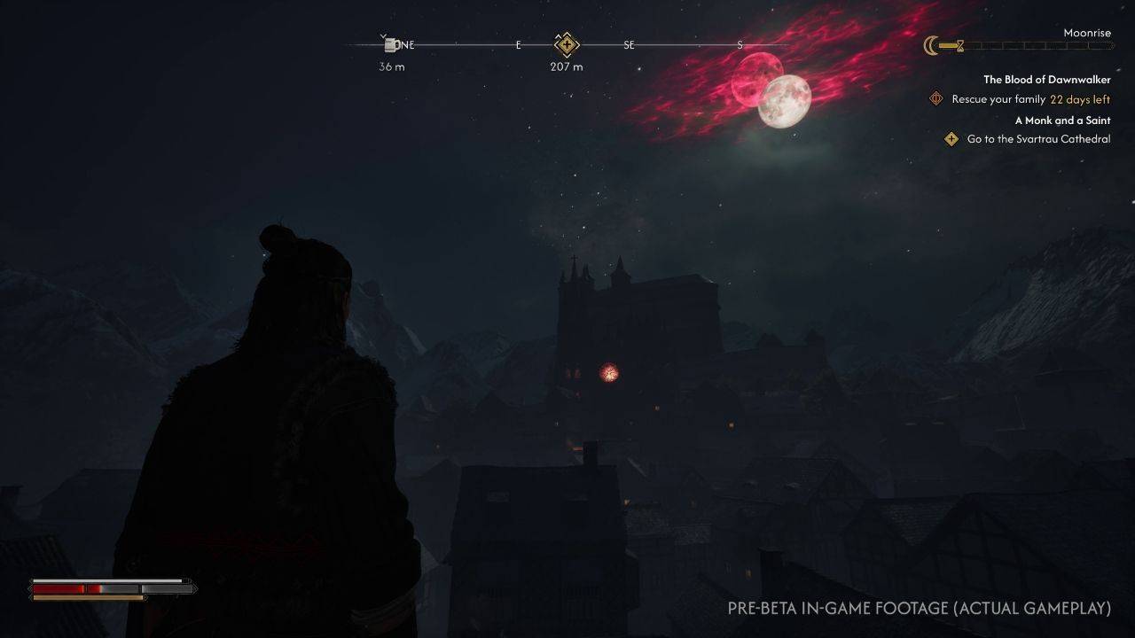 Coen using vampire abilities at night in The Blood of Dawnwalker