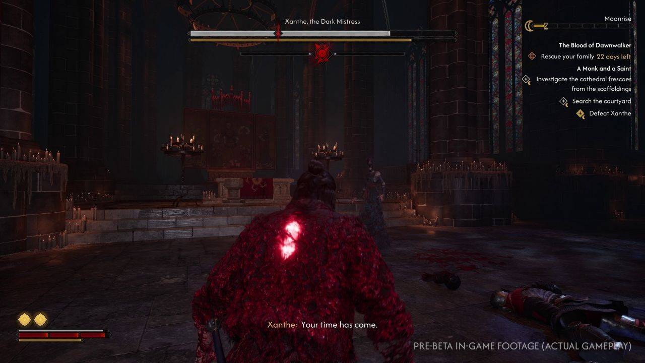 Coen fighting Xanthe in The Blood of Dawnwalker