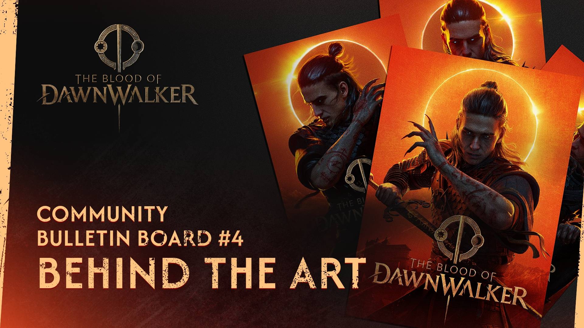 The Blood of Dawnwalker Community Bulletin Board #4 Behind the Art featuring Coen character reveal