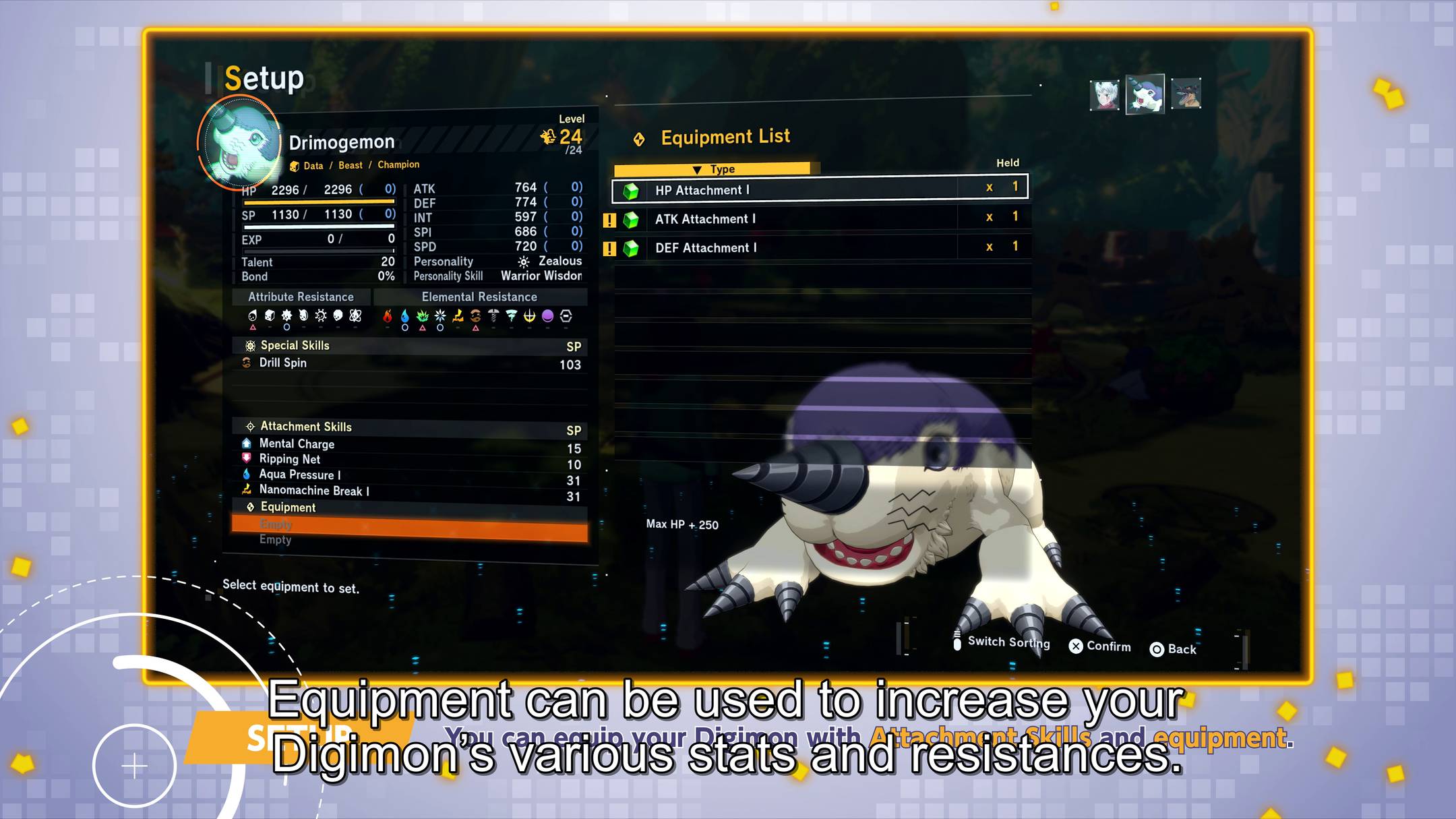 Digimon Story Time Stranger Attachement Skills