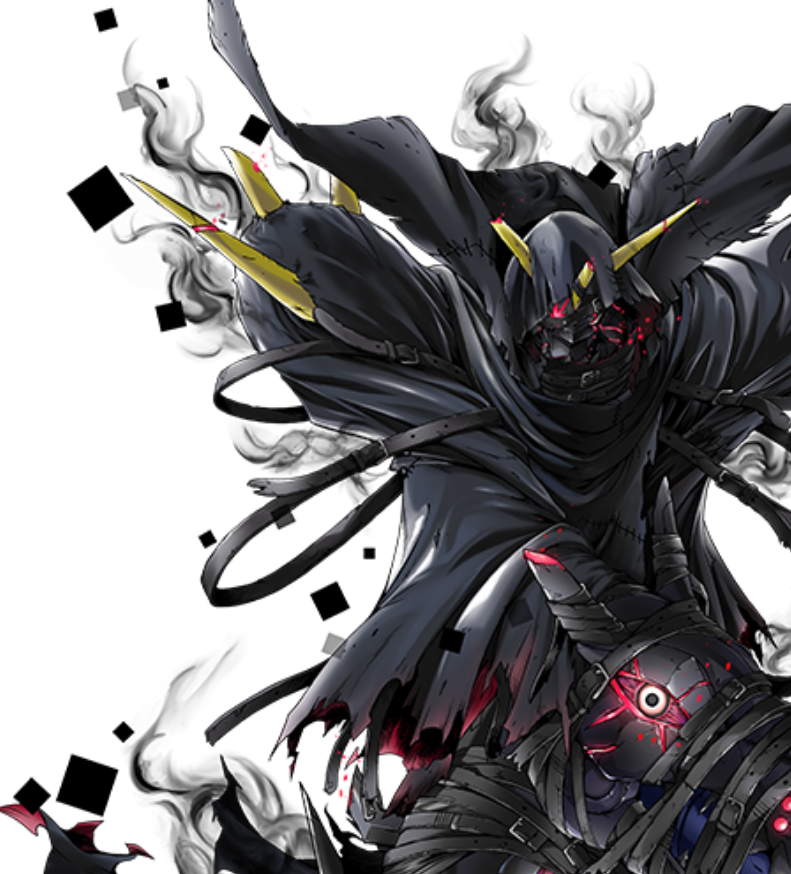 Omnimon Zwart Defeat