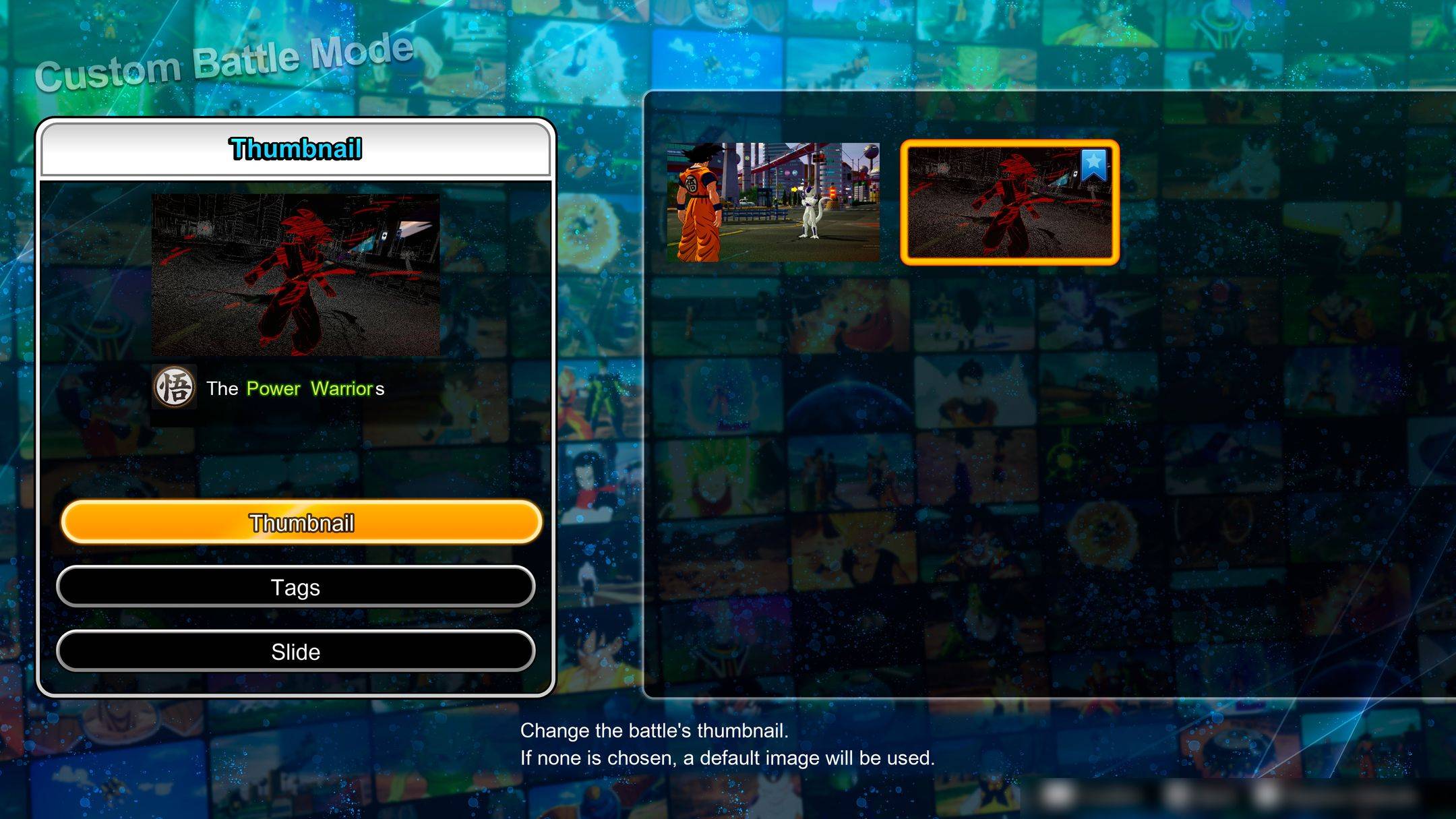 DBSZ Custom Battle Table of Final