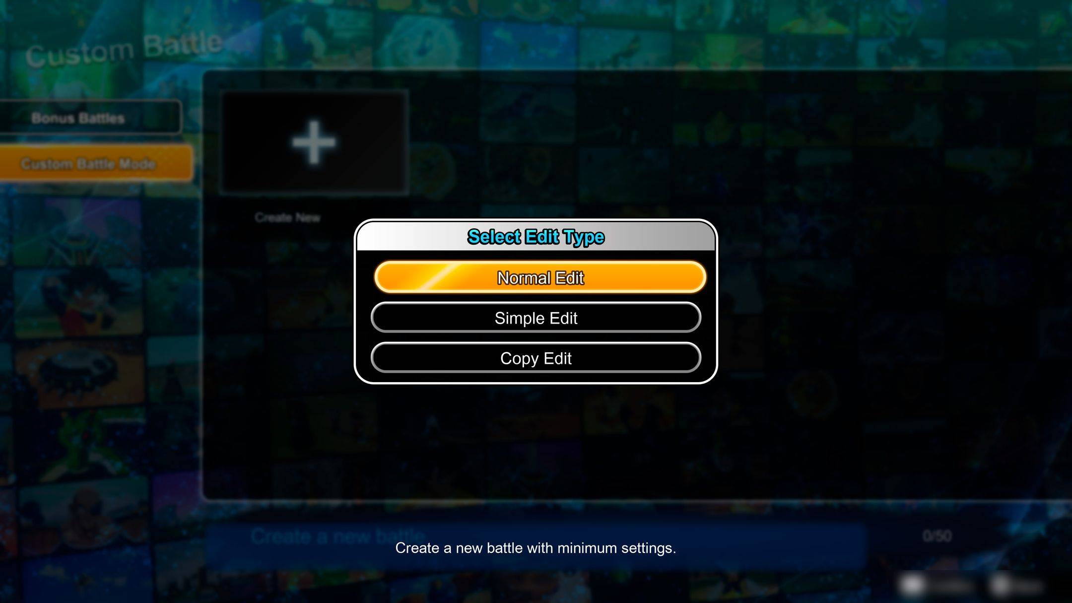 DBSZ Custom Battle