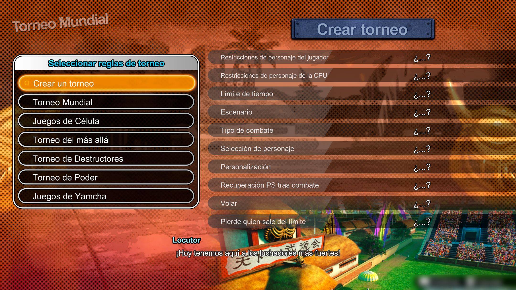 DBSZ Custom Battle Tableau Tournament