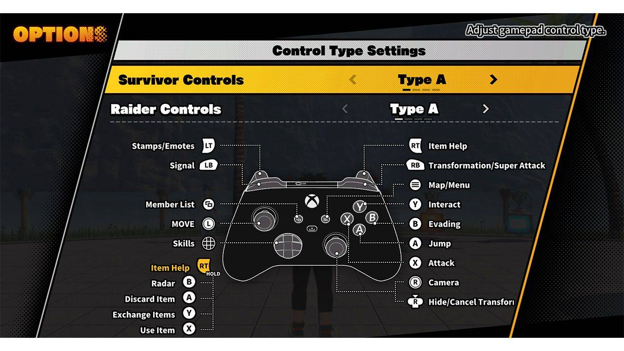 survivor_XBOX_controls