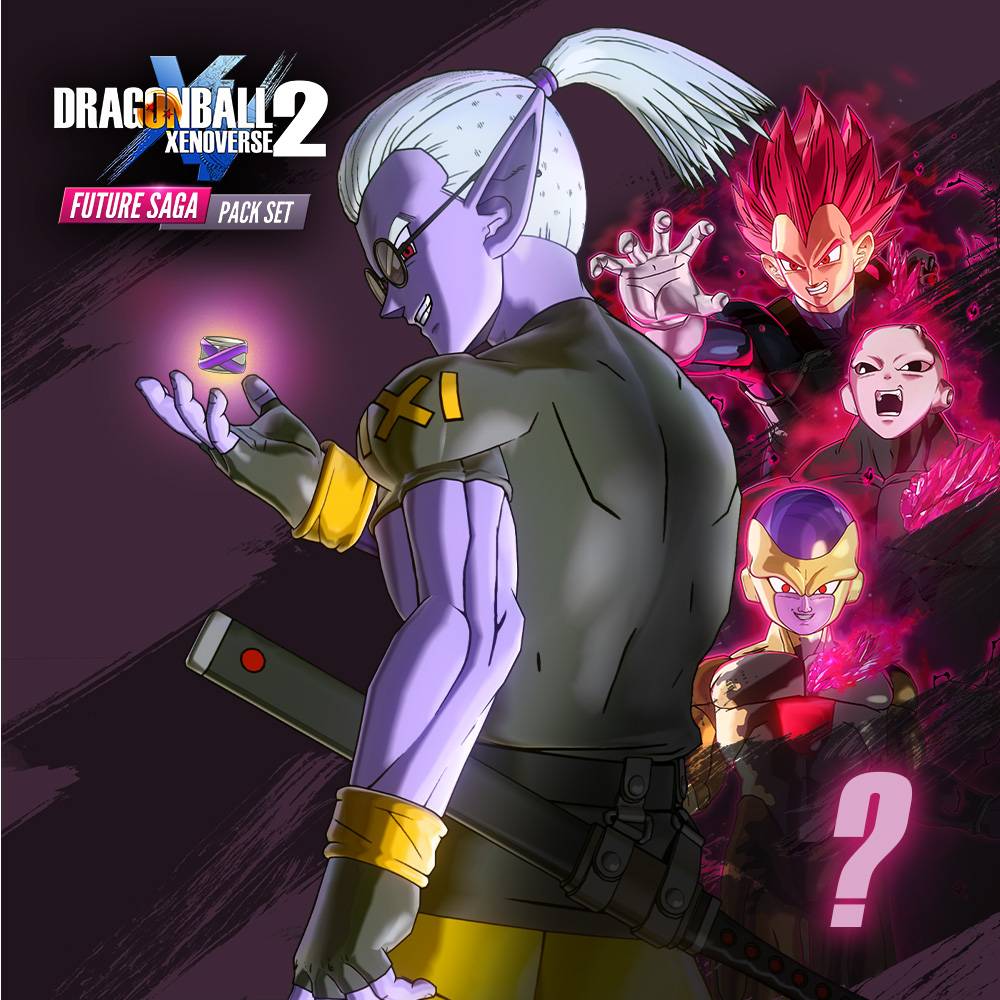 Dragon Ball Xenoverse 2 Future Saga Pack Set DLC featuring Zamasu, Goku Black, and mystery character