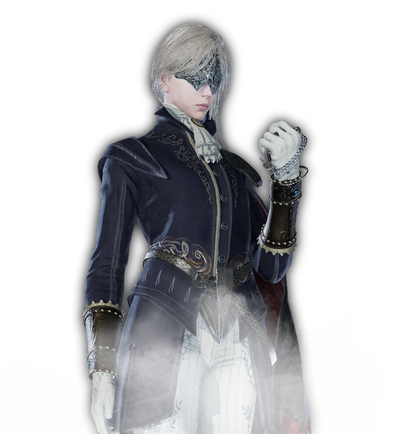 Duchess, a playable character in Elden Ring Nightreign, wearing a mysterious mask