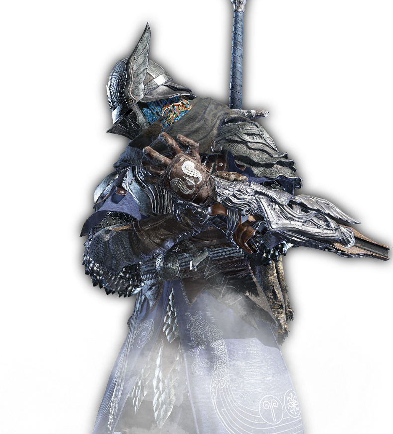 Wylder, a playable character in Elden Ring Nightreign, carrying his weapon and wrapped in shadows