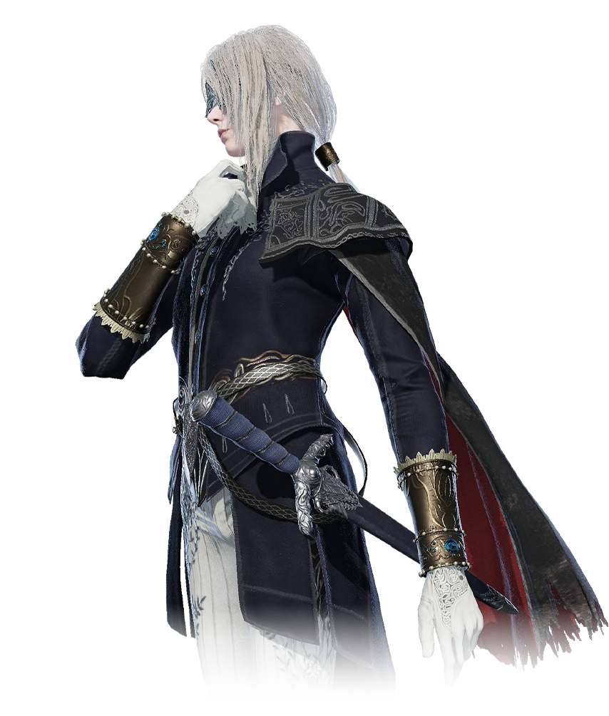 Duchess, a playable character in Elden Ring Nightreign, wearing a mysterious mask