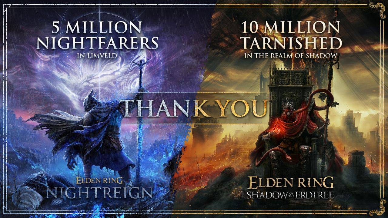 ELDEN RING 10M and 5M milestones