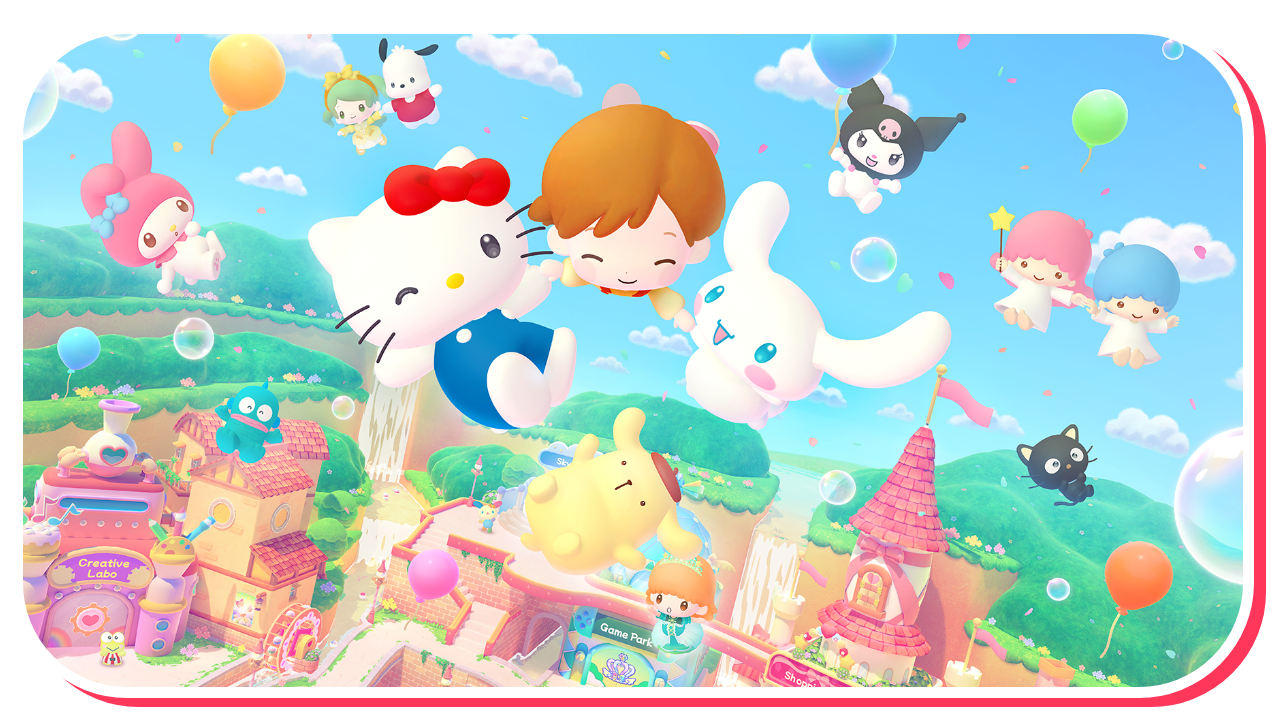 HELLO KITTY PARTY LAND KEY ART