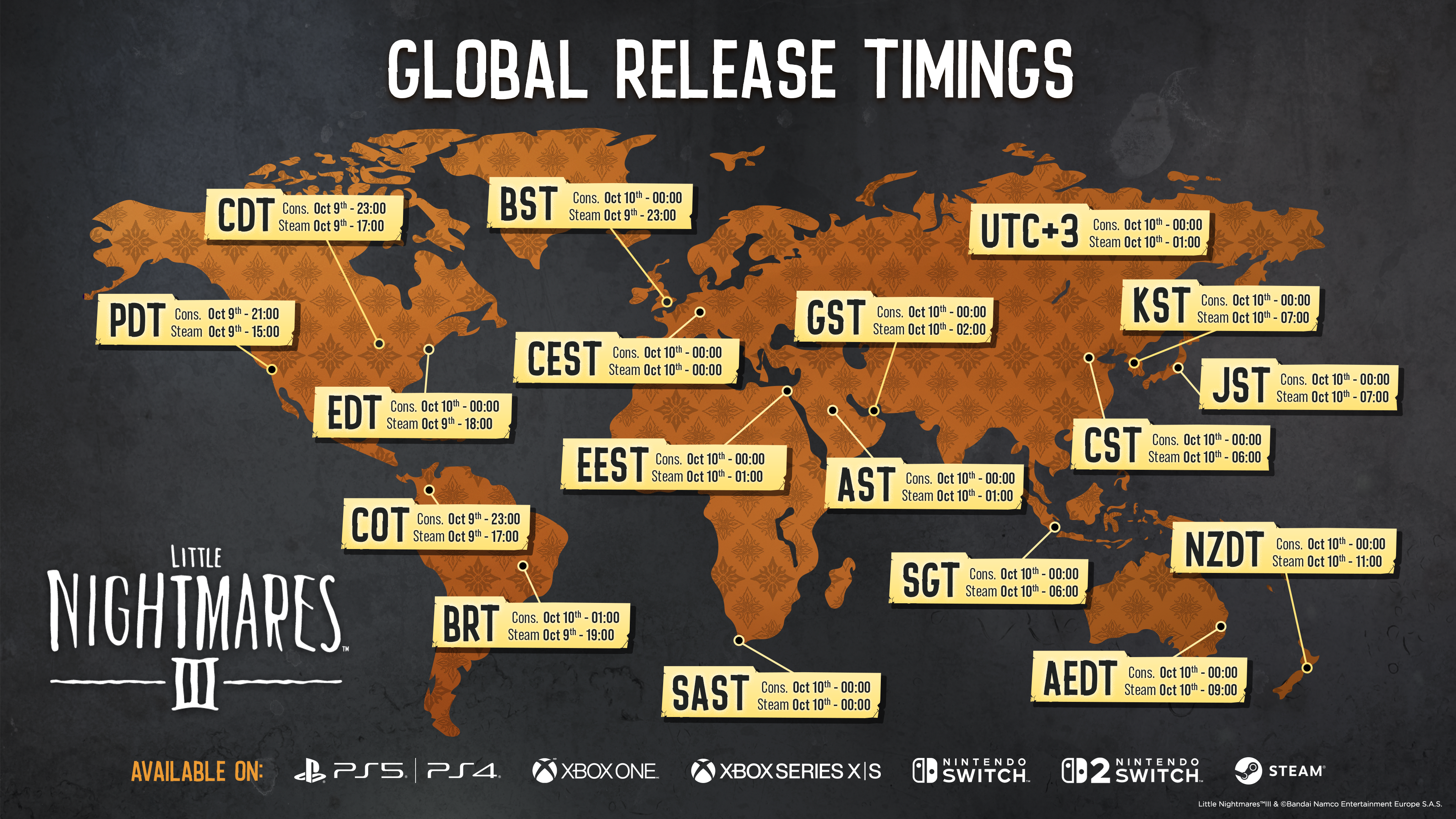 Little Nightmares III Global Release Timings 