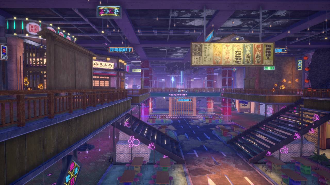 My Hero Ultra Rumble in-game screenshot of Chaos City Ver. 02 underground shopping district