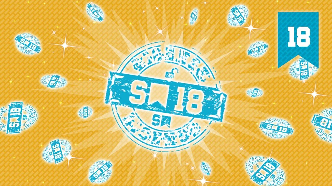 My Hero Ultra Rumble Season 18 license event stamp badge artwork on golden background