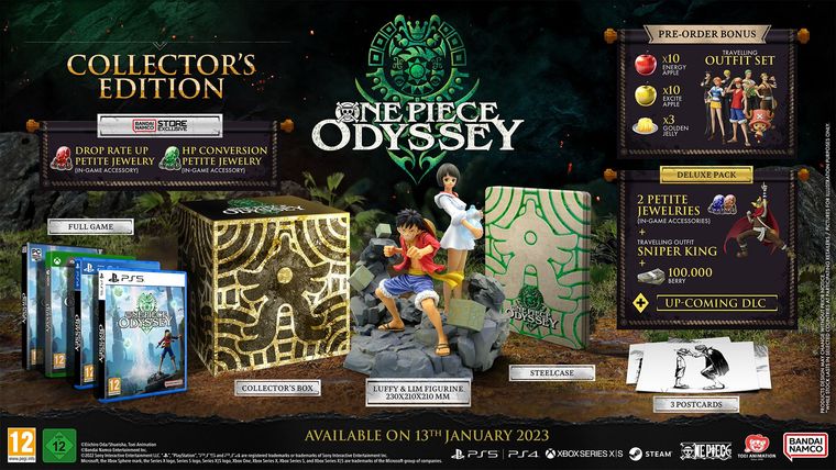 One Piece Odyssey Deluxe Edition für die Nintendo Switch ab Juli 2024 One Piece Odyssey Deluxe Edition für die Nintendo Switch ab Juli 2024