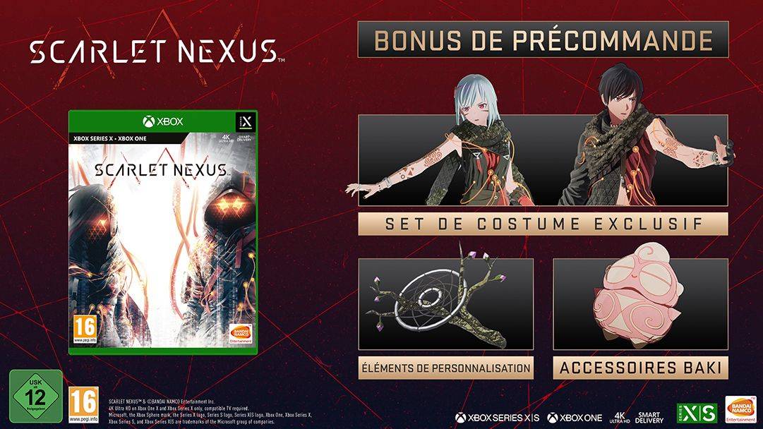 Jeu SCARLET NEXUS Pour PS5 - Version Française Neuve Sous Blister - Action-RPG Futuriste 100% Neuf