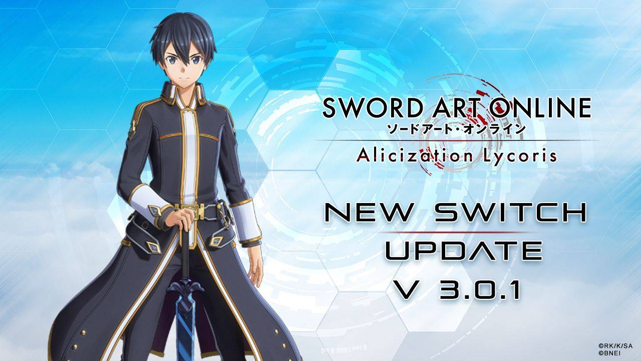 SWORD ART ONLINE Alicization Lycoris Ver3.0.1 Patch Notes