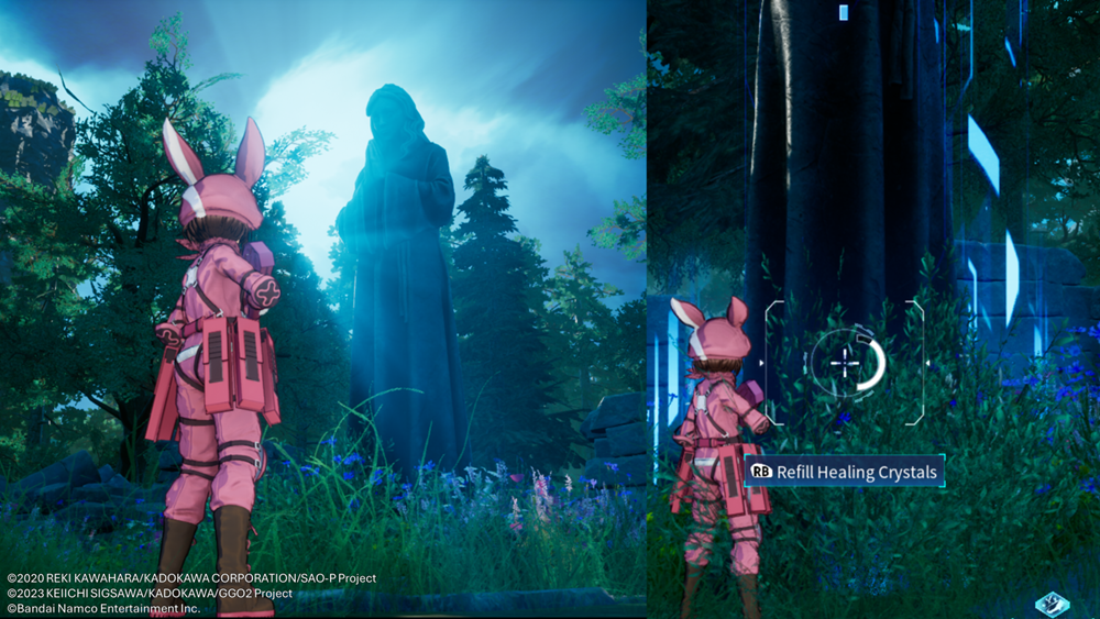 sword art online fractured daydream cbt use of recovery crystals screenshot