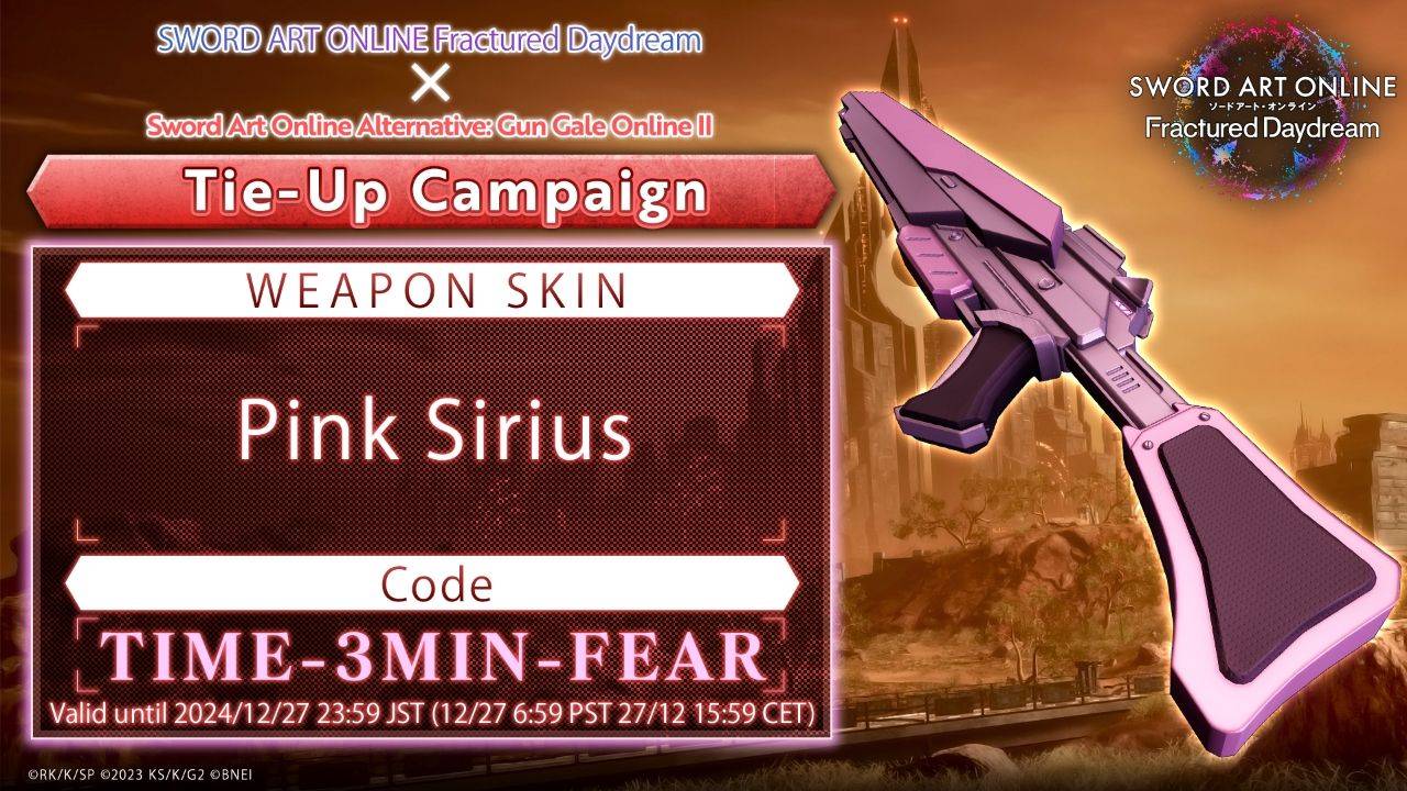 Sword Art Online Fractured Daydream – Códigos semanales del anime y cómo canjearlos