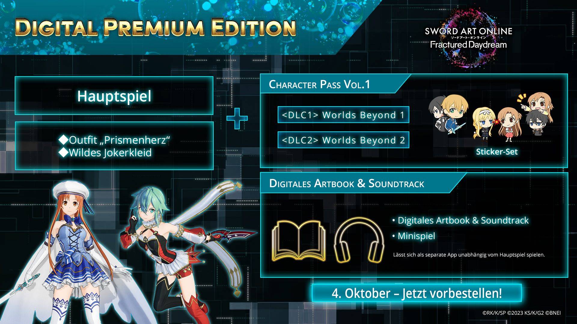 SAO Fractured Daydream Digital Premium Edition