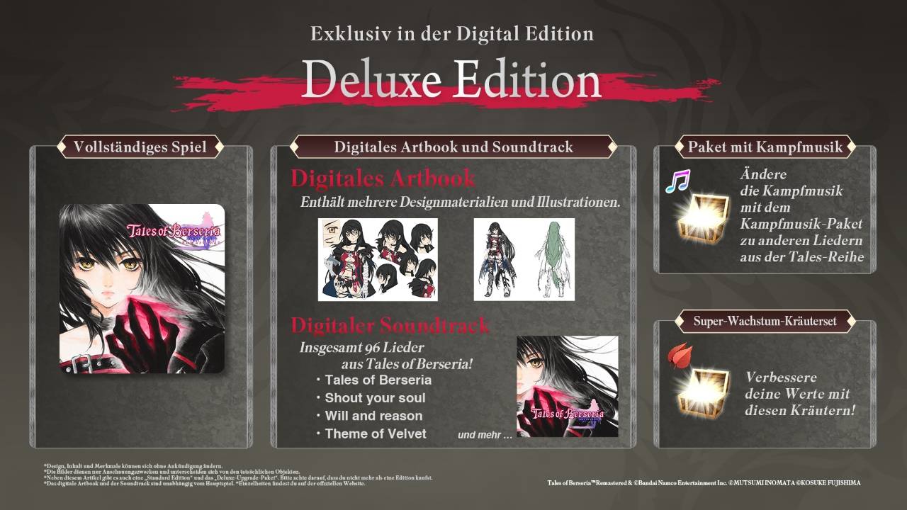 Tales of Berseria Remastered - DELUXE EDITION