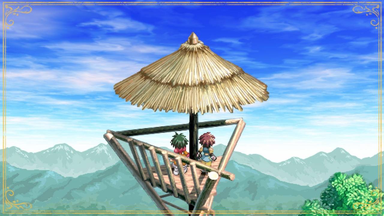 Tales of Eternia Remastered – characters on a bamboo watchtower
