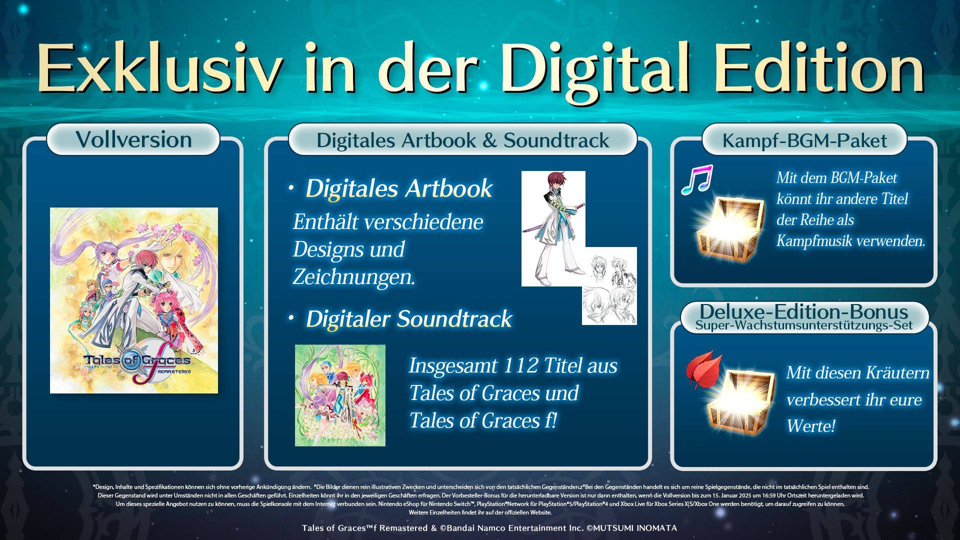 Tales of Graces f Remastered - DELUXE EDITION