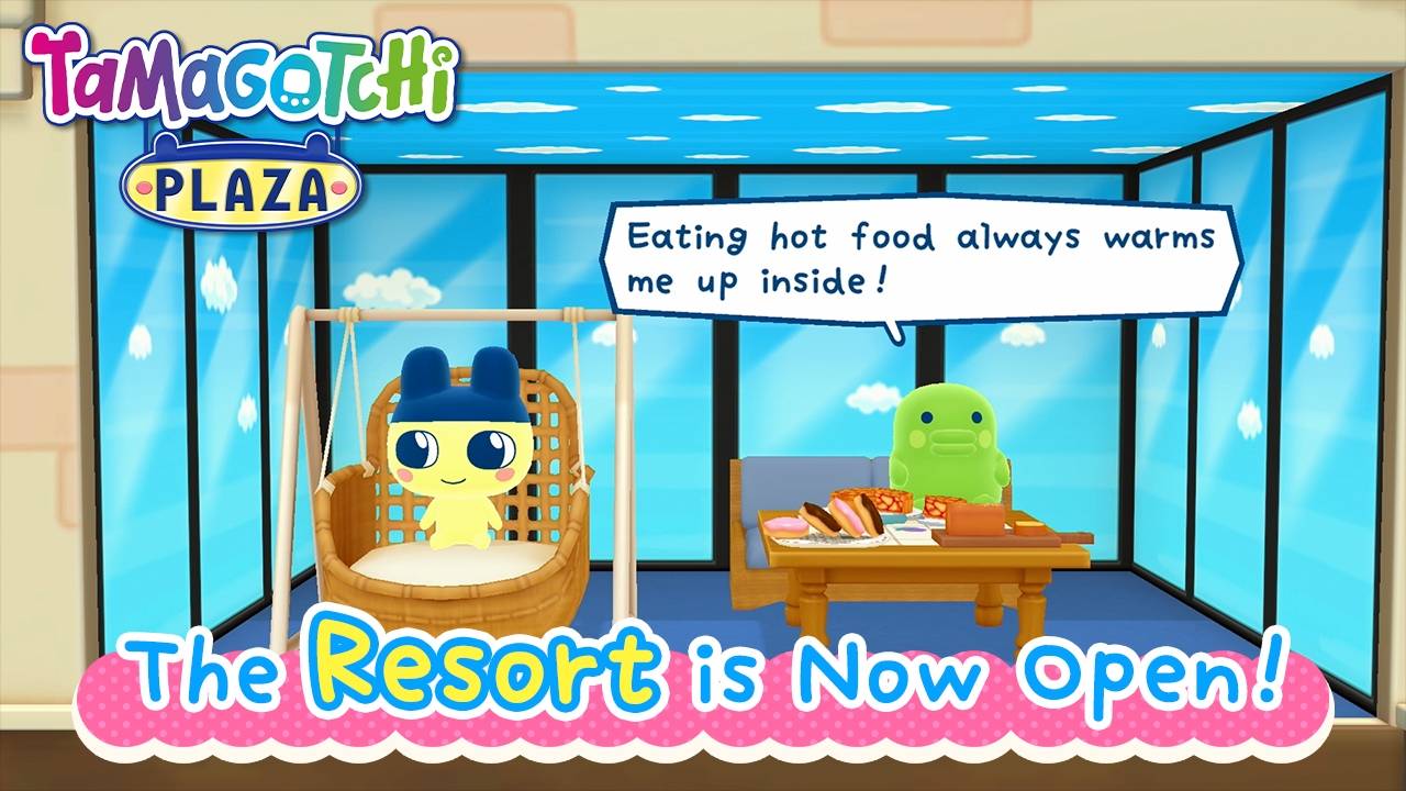 A new update for TAMAGOTCHI PLAZA brings relaxation for your hard work!