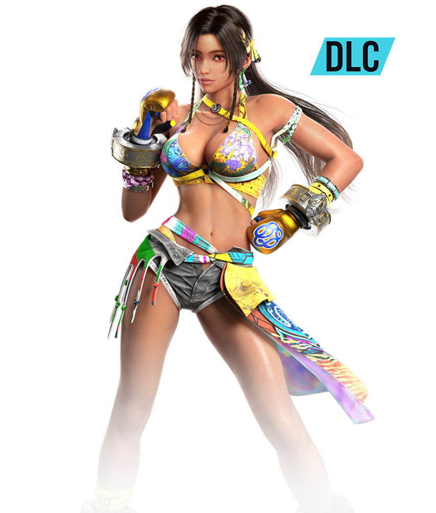 Miary Zo DLC character reveal for Tekken 8 with colorful festival outfit and fighting gauntlets