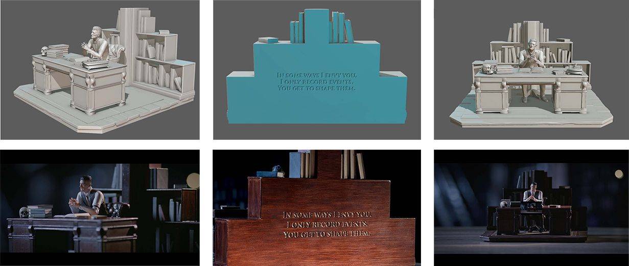 Curator diorama details
