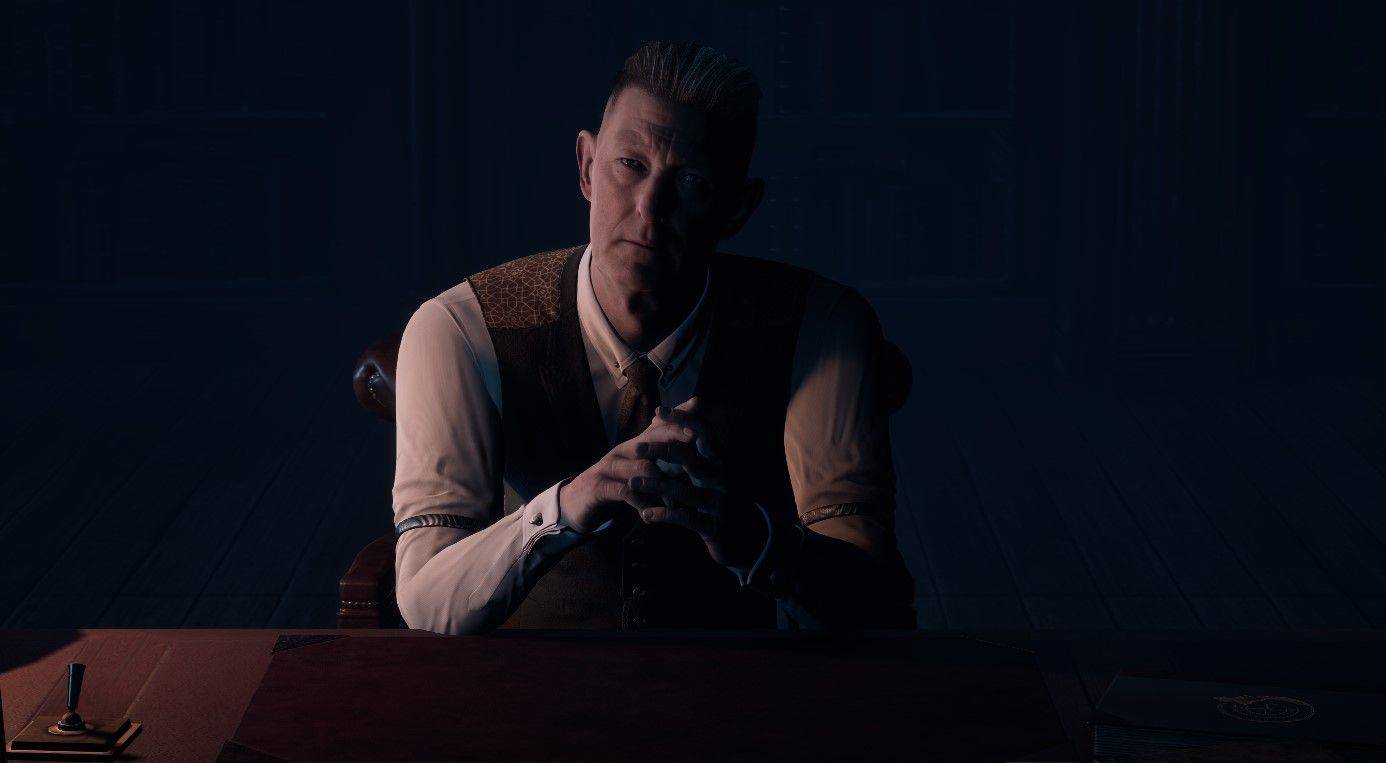 In-game capture of the Curator in his office