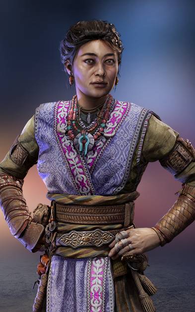 Ritratto di Reika, una Quaestor di Unknown 9: Awakening e mentore di Haroona.